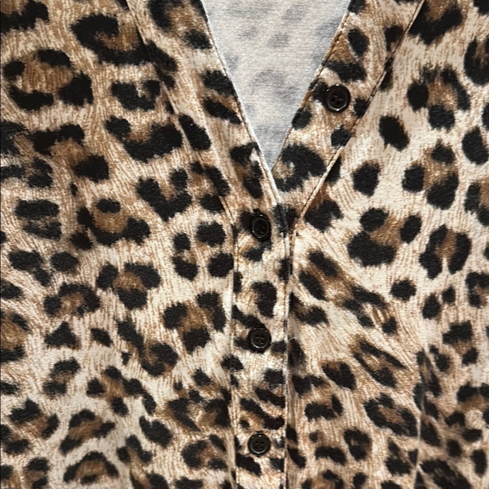 Truth Women's Leopard Print Top - Black and Brown - Picture 2 of 4